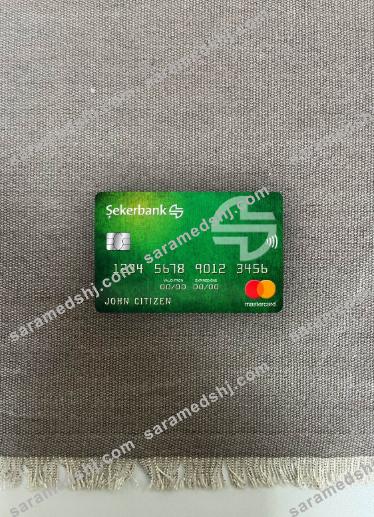 Turkey Sekerbank mastercard photolook front